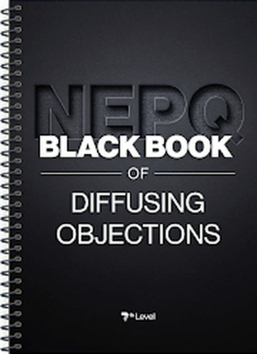 Capa do NEPQ Black Book of Diffusing Objections, de Jeremy Miner.